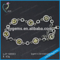 Factory Price Charming 925 Sterling Siver Gemstone Bracelet